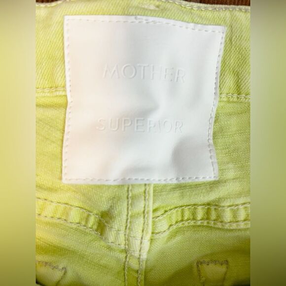 MOTHER Superior the tomcat the devil may care Ankle & Cropped Jeans in Yellow 26 - Picture 7 of 10